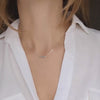 Carrie Elizabeth My Safe Space Engravable Bar Necklace