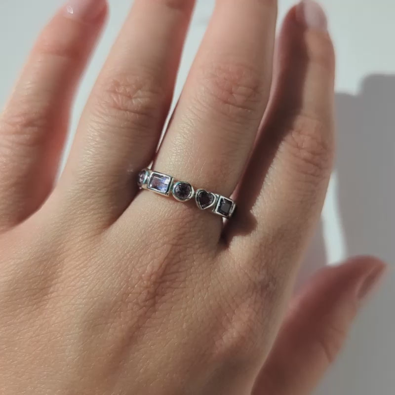 Louise Thompson Lucky In Love Amethyst Ring