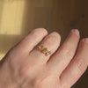Carrie Elizabeth Gold three stone ring