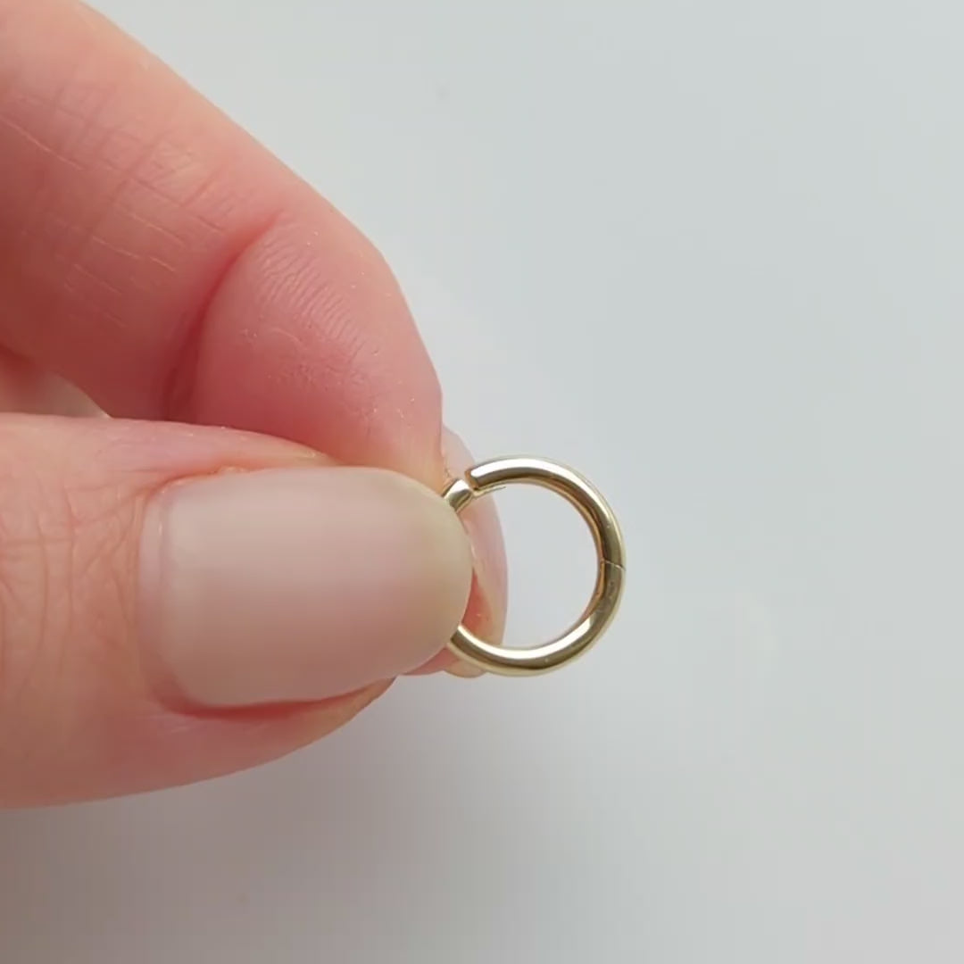 solid gold charm holder