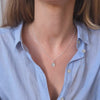 dog nose print necklace silver