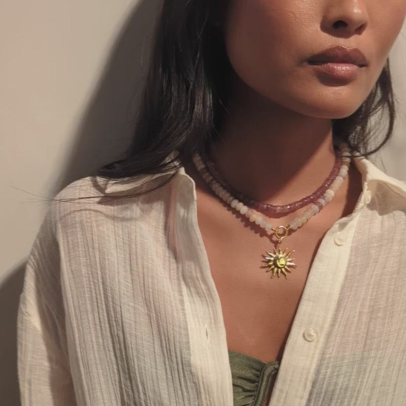carrie elizabeth beaded necklace