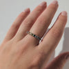 rainbow ombre gemstone ring