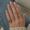 chunky signet ring