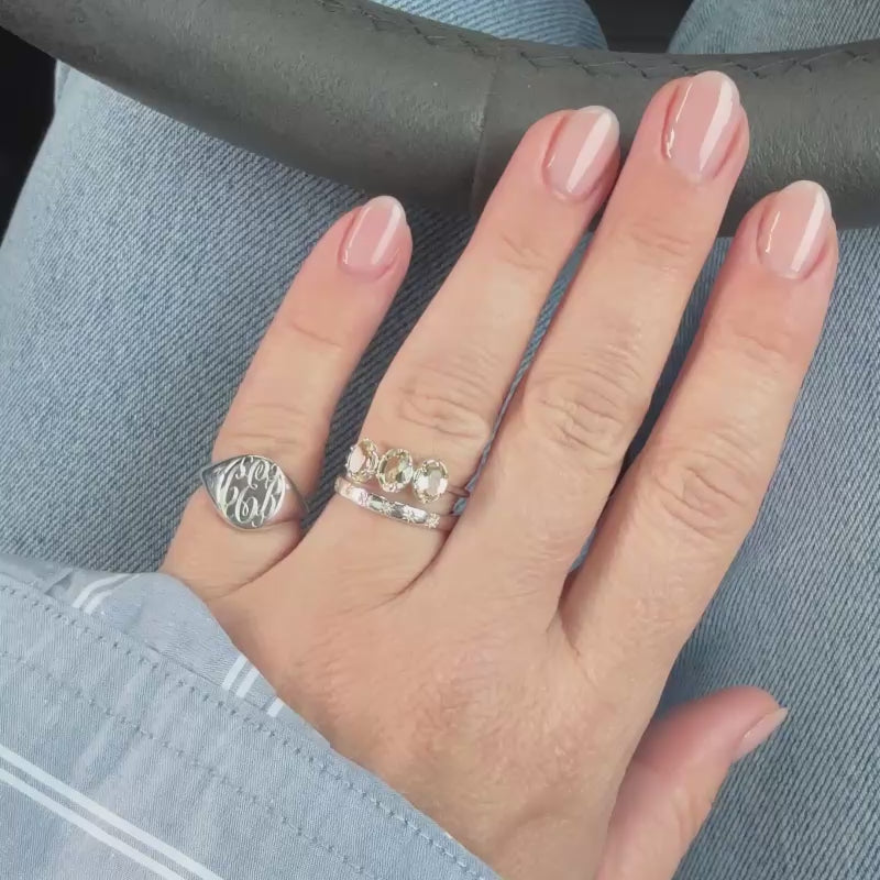 Silver star set band Carrie Elizabeth