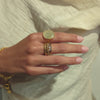 blue aquamarine ring