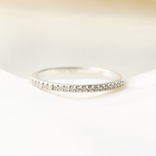 Diamond Pave Half Eternity Ring