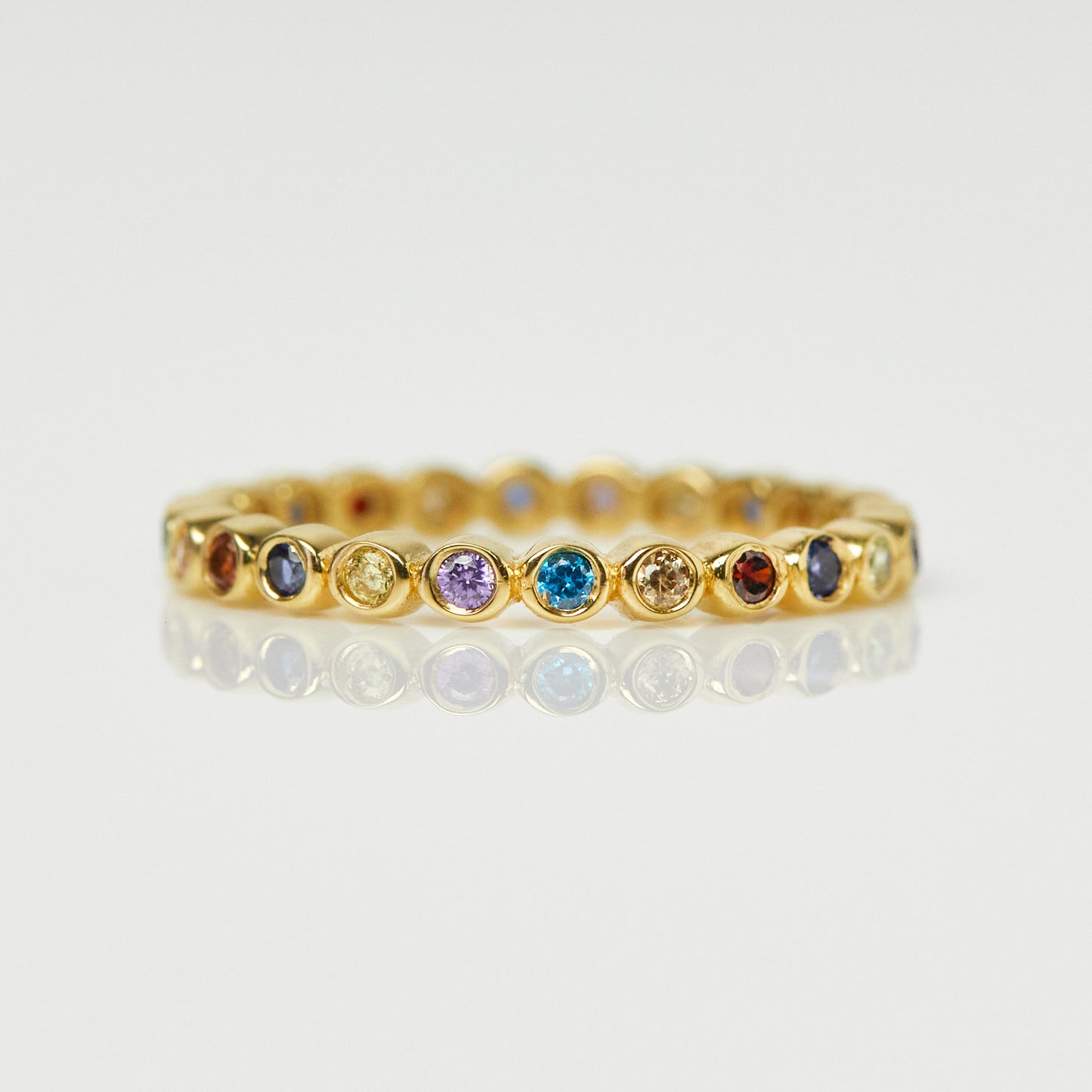 Stunning gold vermeil rings crafted by Carrie Elizabeth Jewellery 
