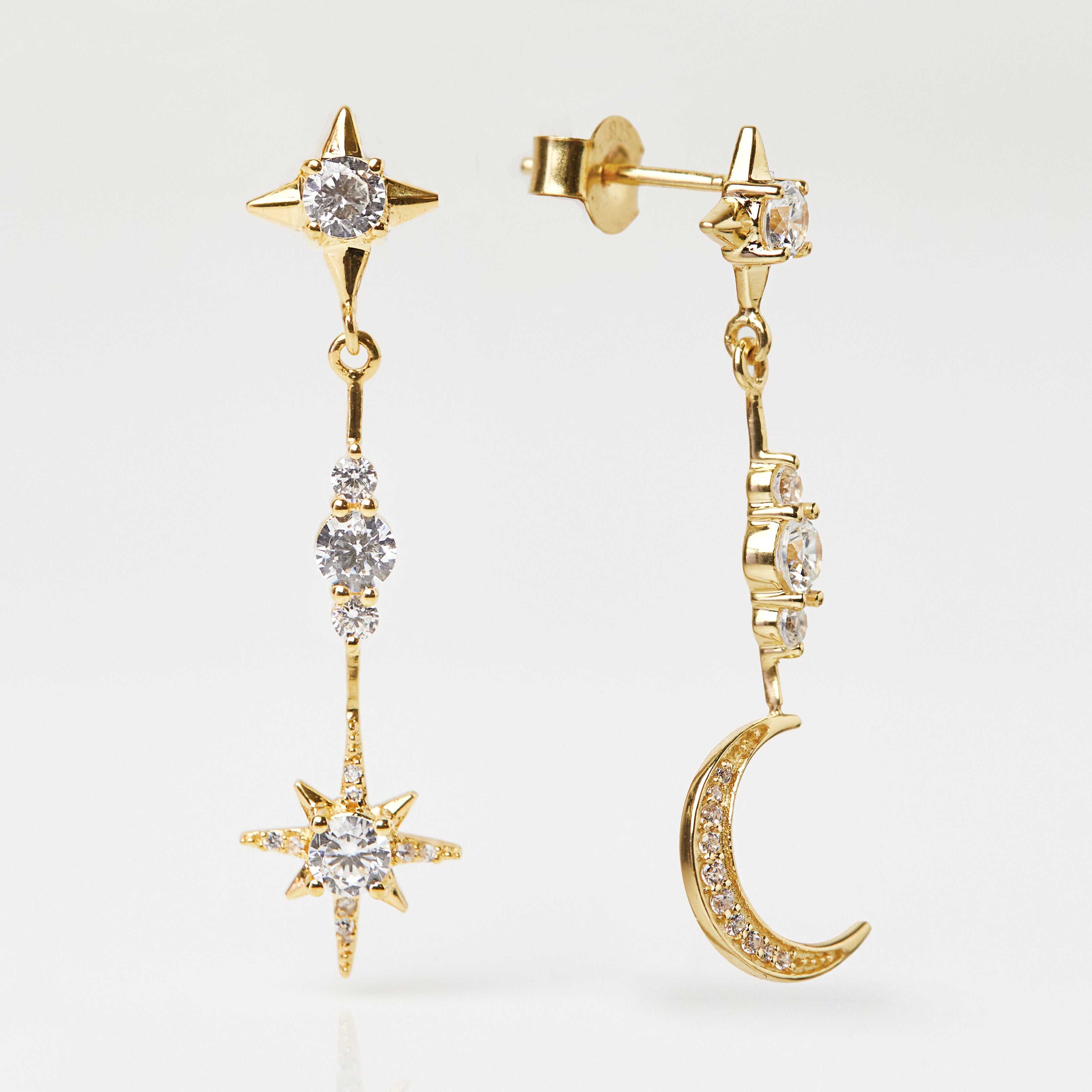 Large Crescent Moon Hoop Earrings – Anthony Lent