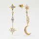 Beautiful gold vermeil earrings crafted by Carrie Elizabeth Jewellery 
