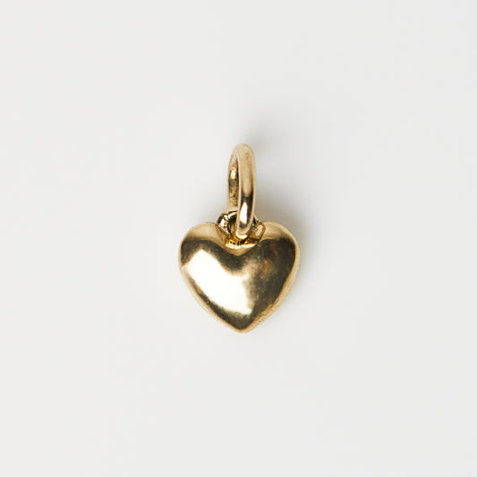Carrie Elizabeth Solid 9k Love Heart Charm
