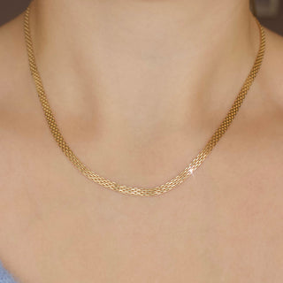 Carrie Elizabeth Bismark Chain 9k Solid Gold Necklace