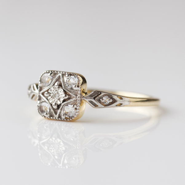 Rosie Diamond Vintage Compass Ring