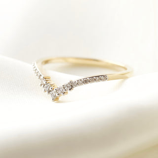 Diamond Crown Hugging Ring