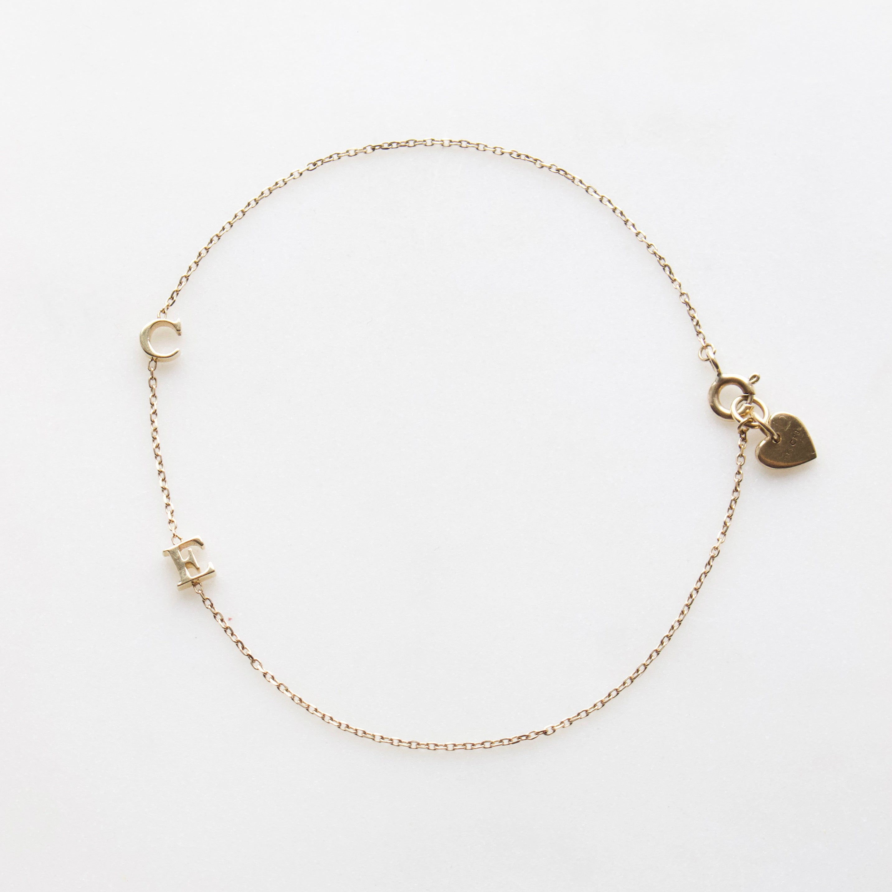 Family Initials Personalised Initial Bracelet , Dainty Sterling Silver –  Dainty Rocks Jewellery