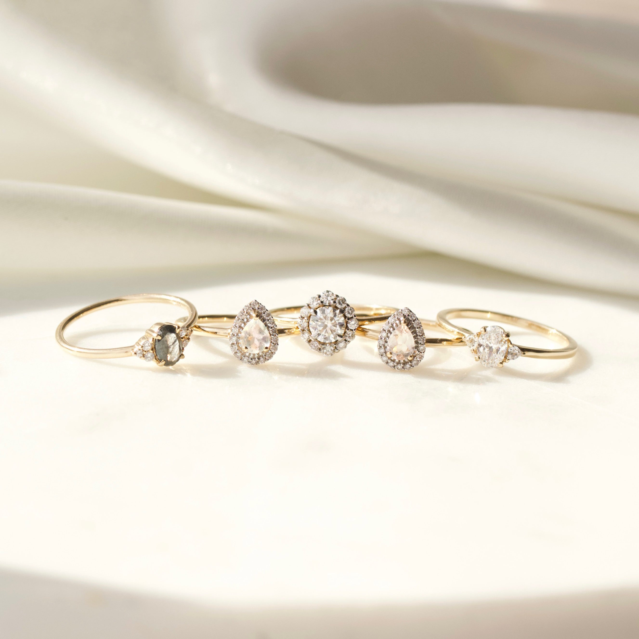 Paloma Lab Grown Diamond & White Sapphire Ring