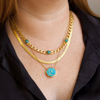 Gold Plated necklaces crafted by Carrie Elizabeth Jewellery designed in collaboration