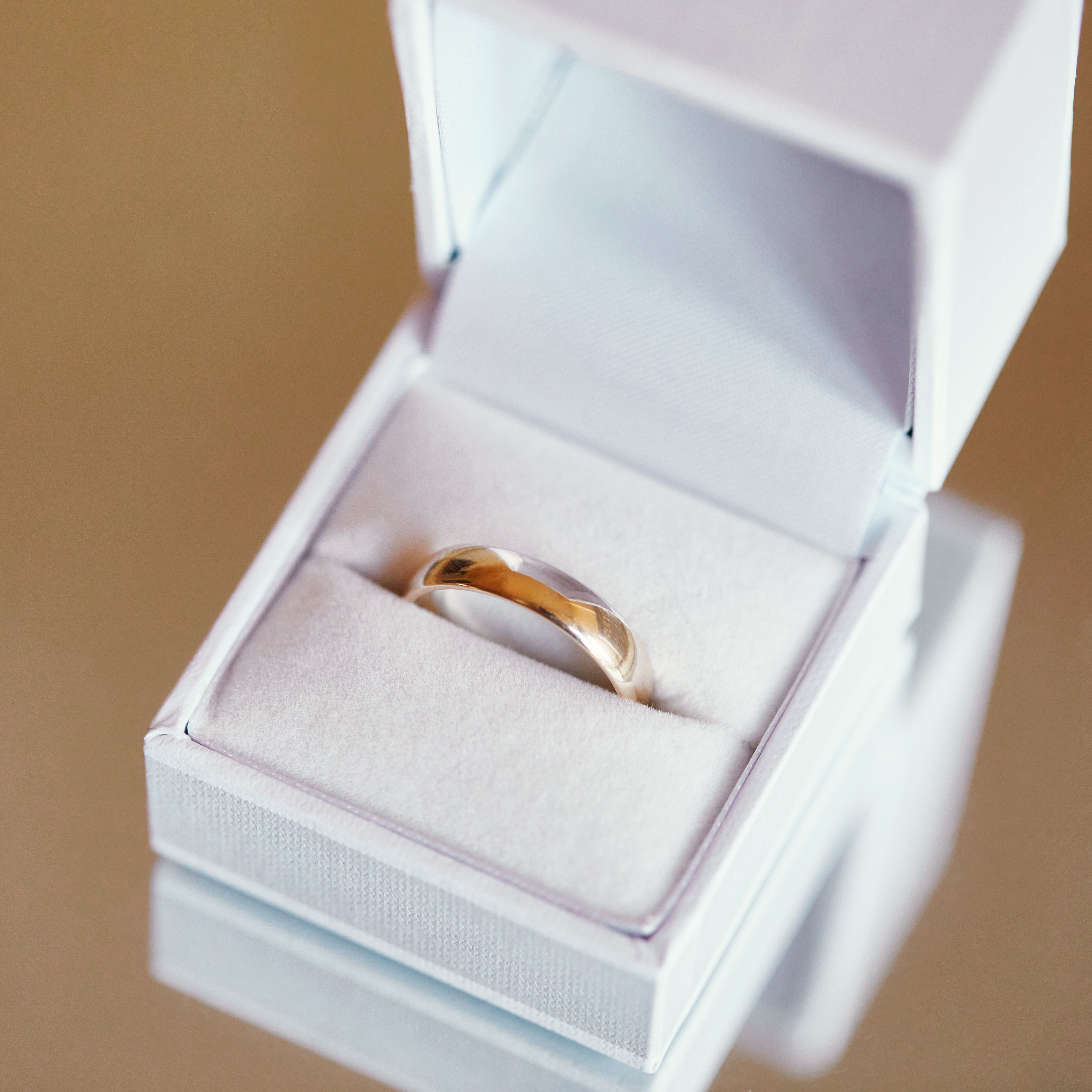 Men's Wedding Band In 14k Solid Yellow Gold - Ring - Carrie Elizabeth