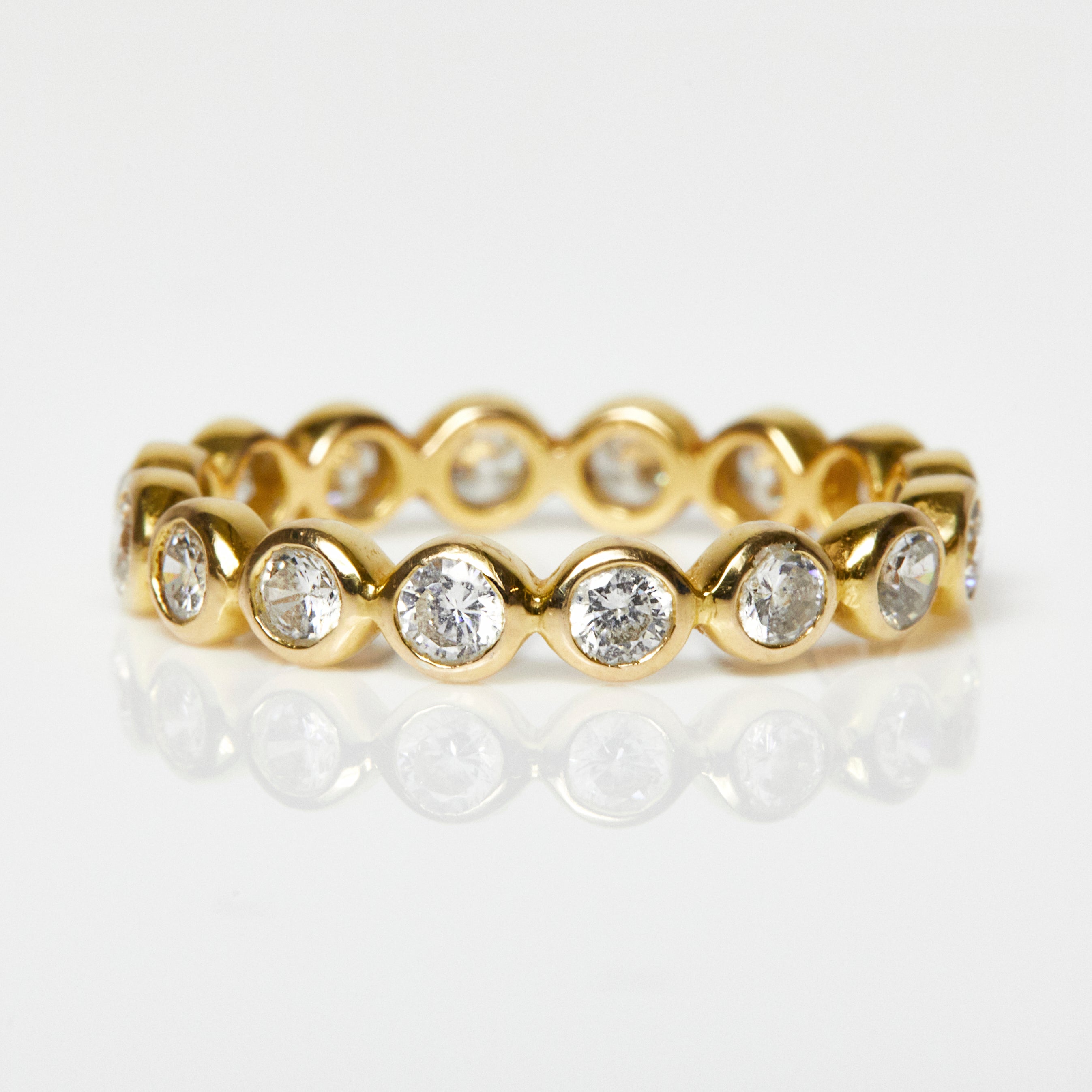 Bezel Set Eternity Ring – Carrie Elizabeth - Main Image