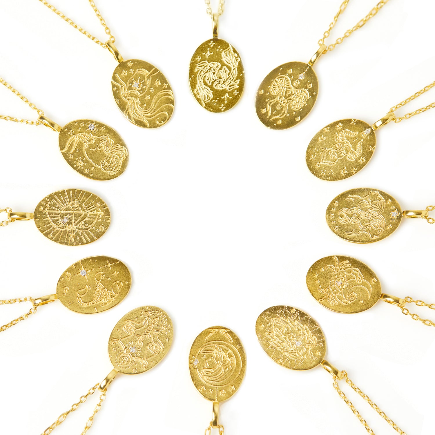 Gorgeous gold vermeil necklaces crafted by Carrie Elizabeth Jewellery 