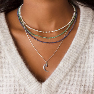 Gorgeous Sterling silver necklaces crafted by Carrie Elizabeth Jewellery 