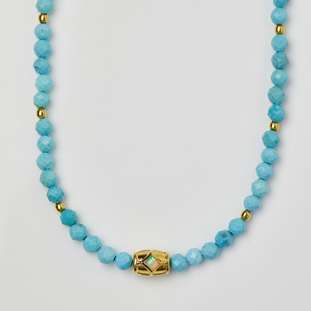 TreasureBay Handmade Womens Girls Beaded Necklace Choker - Natural  Gemstones Healing Crystal Jewellery (Blue Turquoise) : Amazon.co.uk:  Handmade Products