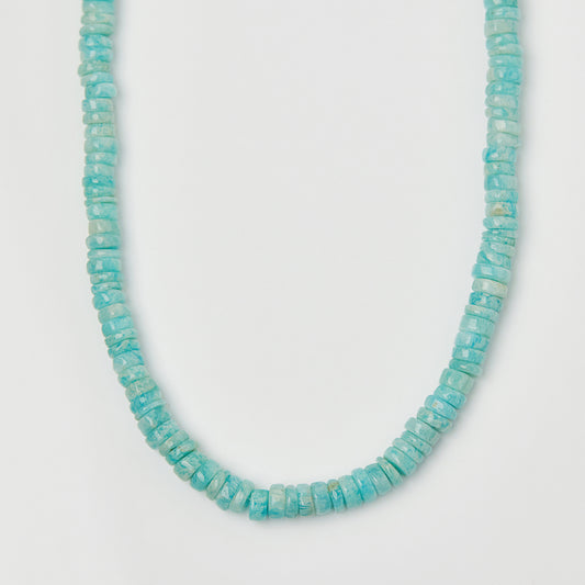 carrie elizabeth statement tyre amazonite beaded necklace 