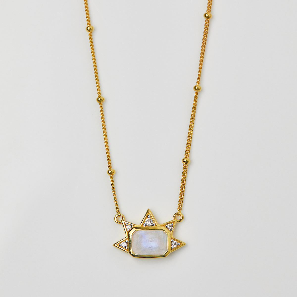 Carrie Elizabeth Moonstone Sunbeam Necklace