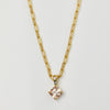 Garden Party Square Link Chain and Morganite Star Set Pendant