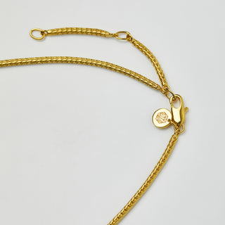 Carrie Elizabeth gold slinky chain necklace
