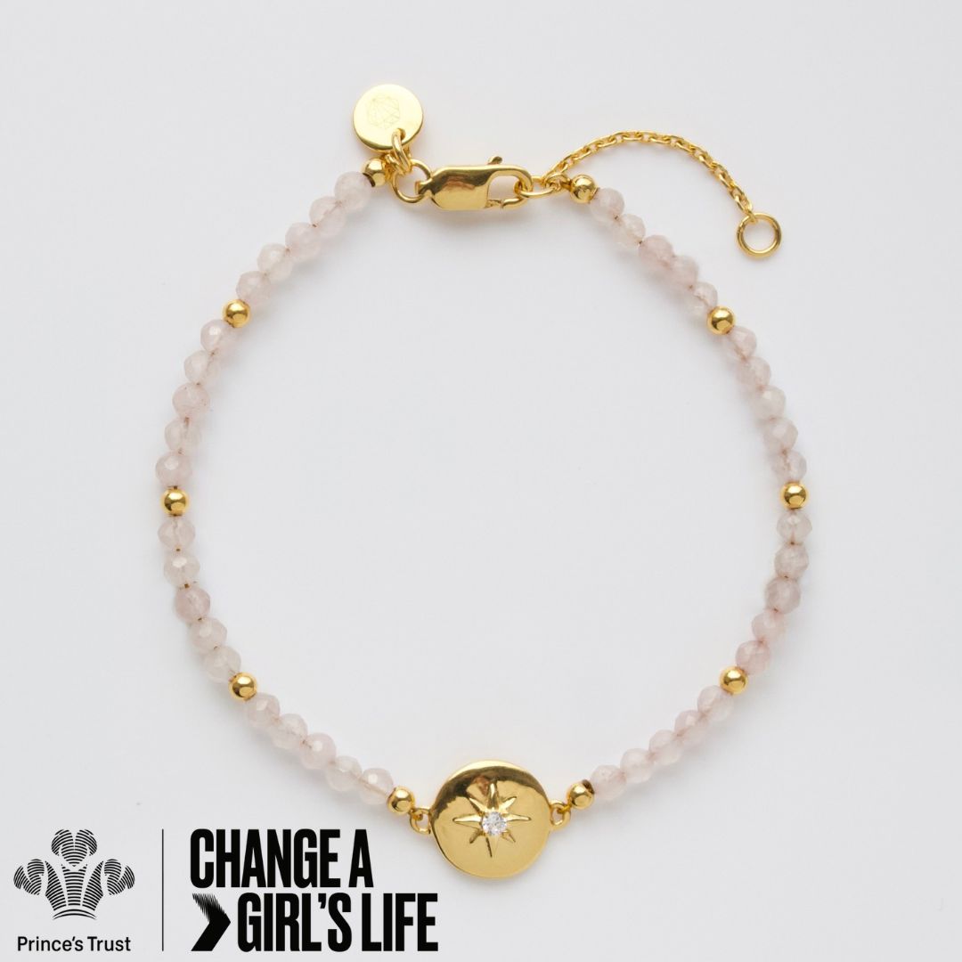 Carrie elizabeth manifestation charity princes trust rose quartz bracelet