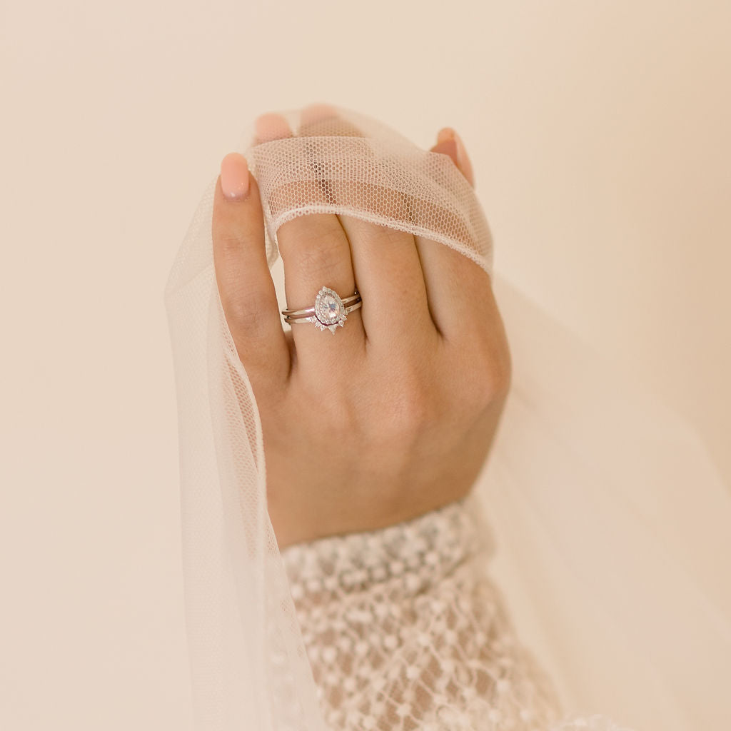 Estelle Moonstone & Diamond Ring