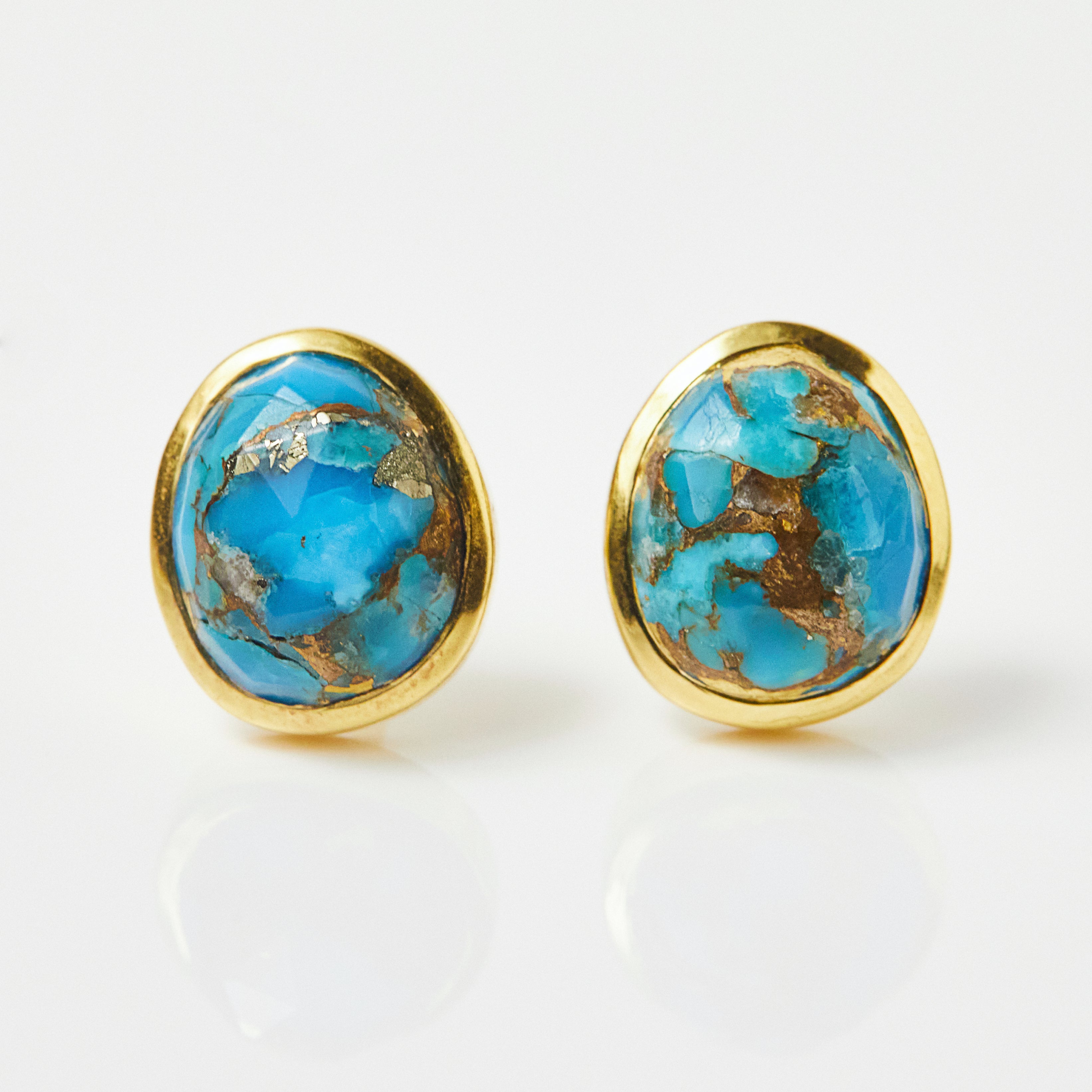 Bougie Cowgirl Turquoise Stud Earrings – The Crooked Cactus Boutique