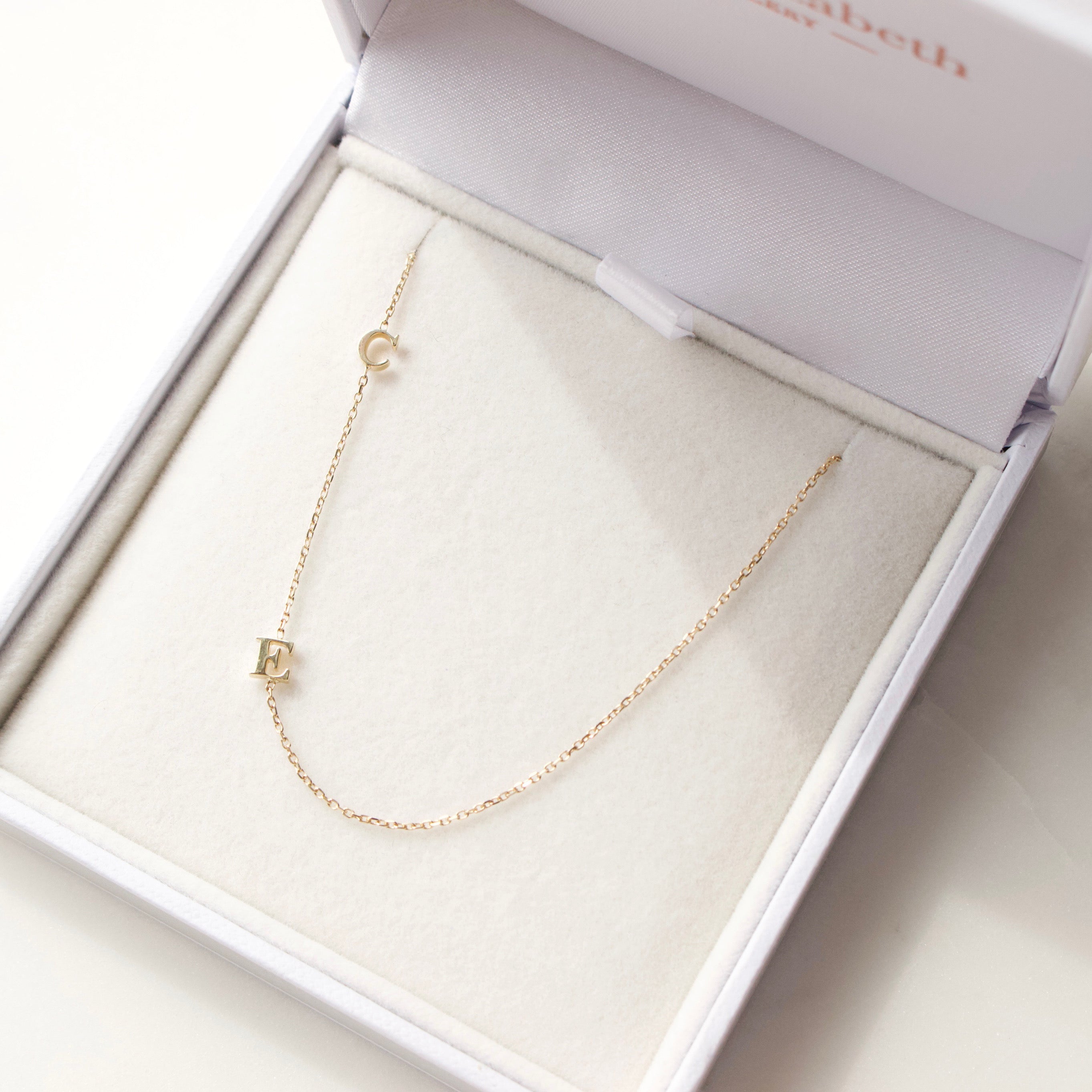 14kt Yellow Gold Sideways Initial Necklace | Ross-Simons