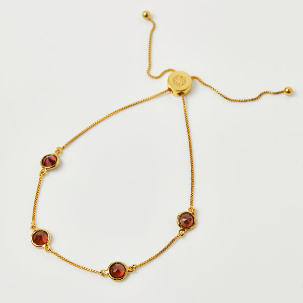 Dainty Semi Precious Stone Bracelet In Gold Vermeil - Bracelet - Carrie Elizabeth