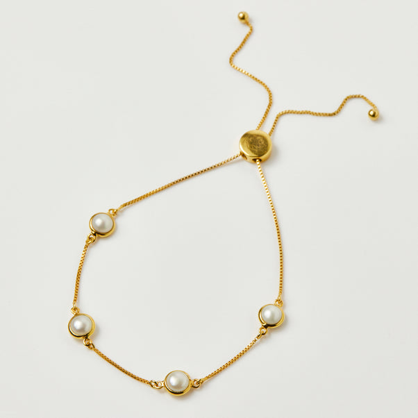 Dainty Semi Precious Stone Bracelet In Gold Vermeil - Bracelet - Carrie Elizabeth