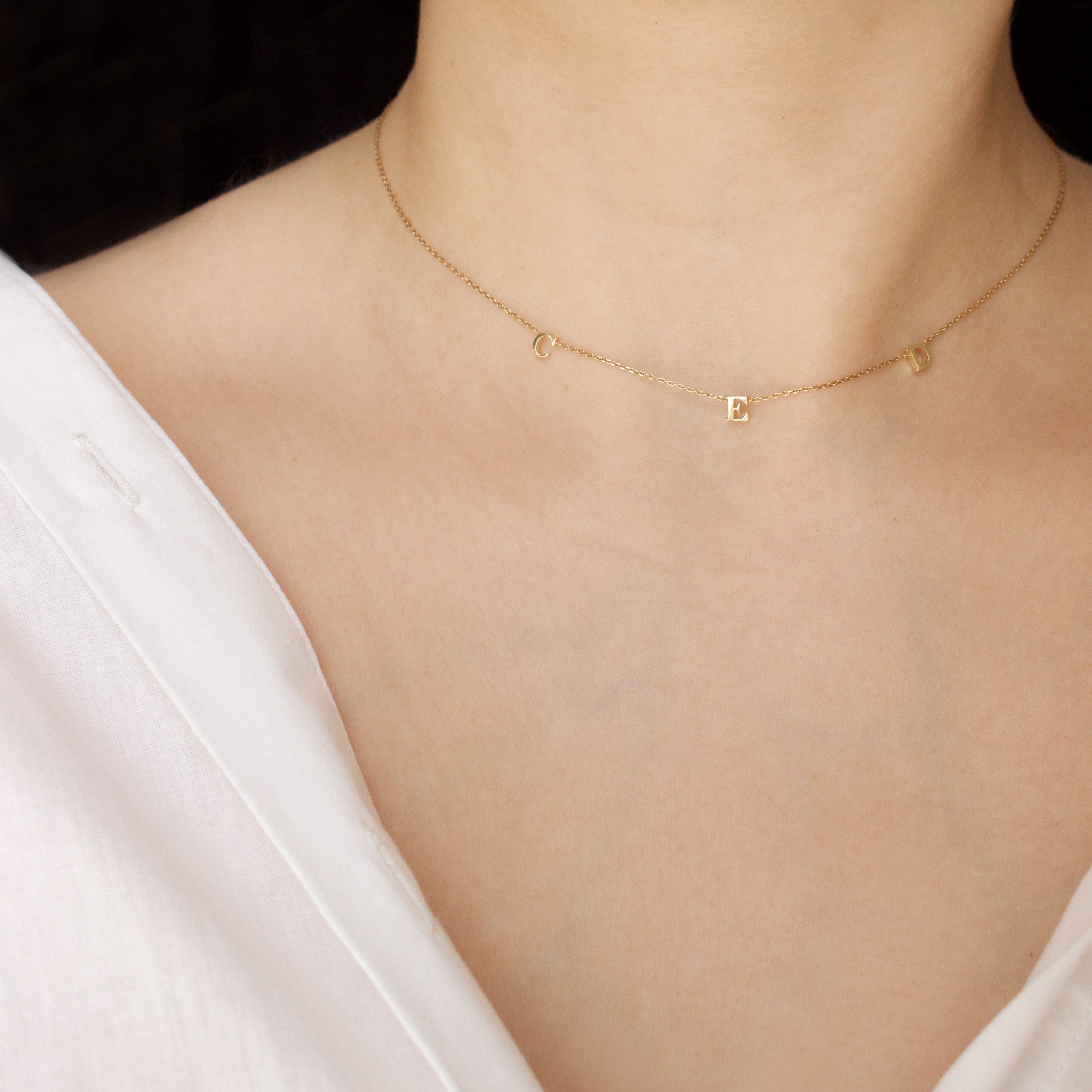 Custom Made Initial Necklace – Carrie Elizabeth