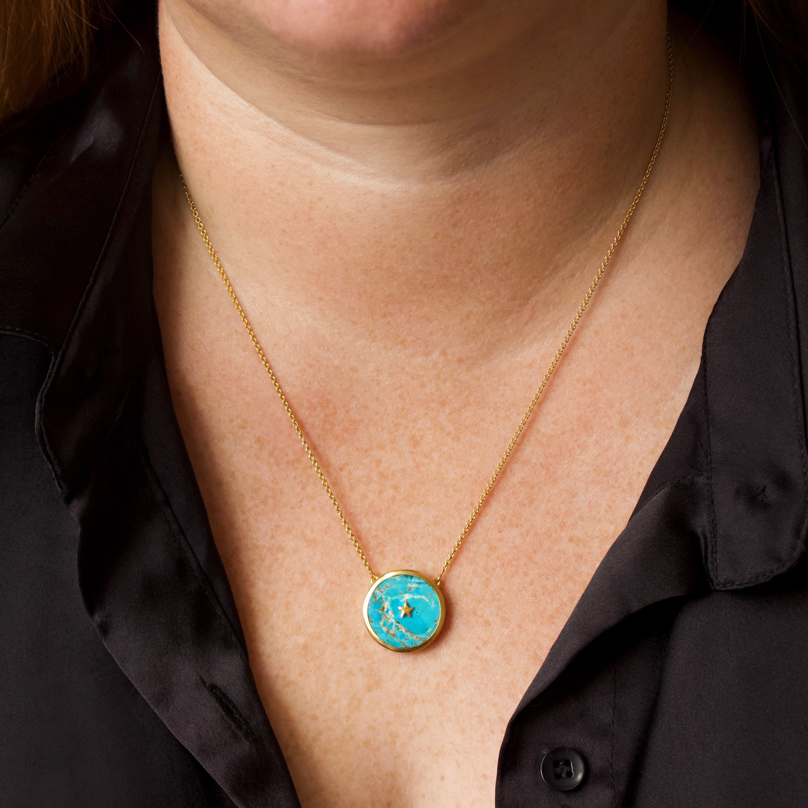 Gorgeous gold vermeil necklaces crafted by Carrie