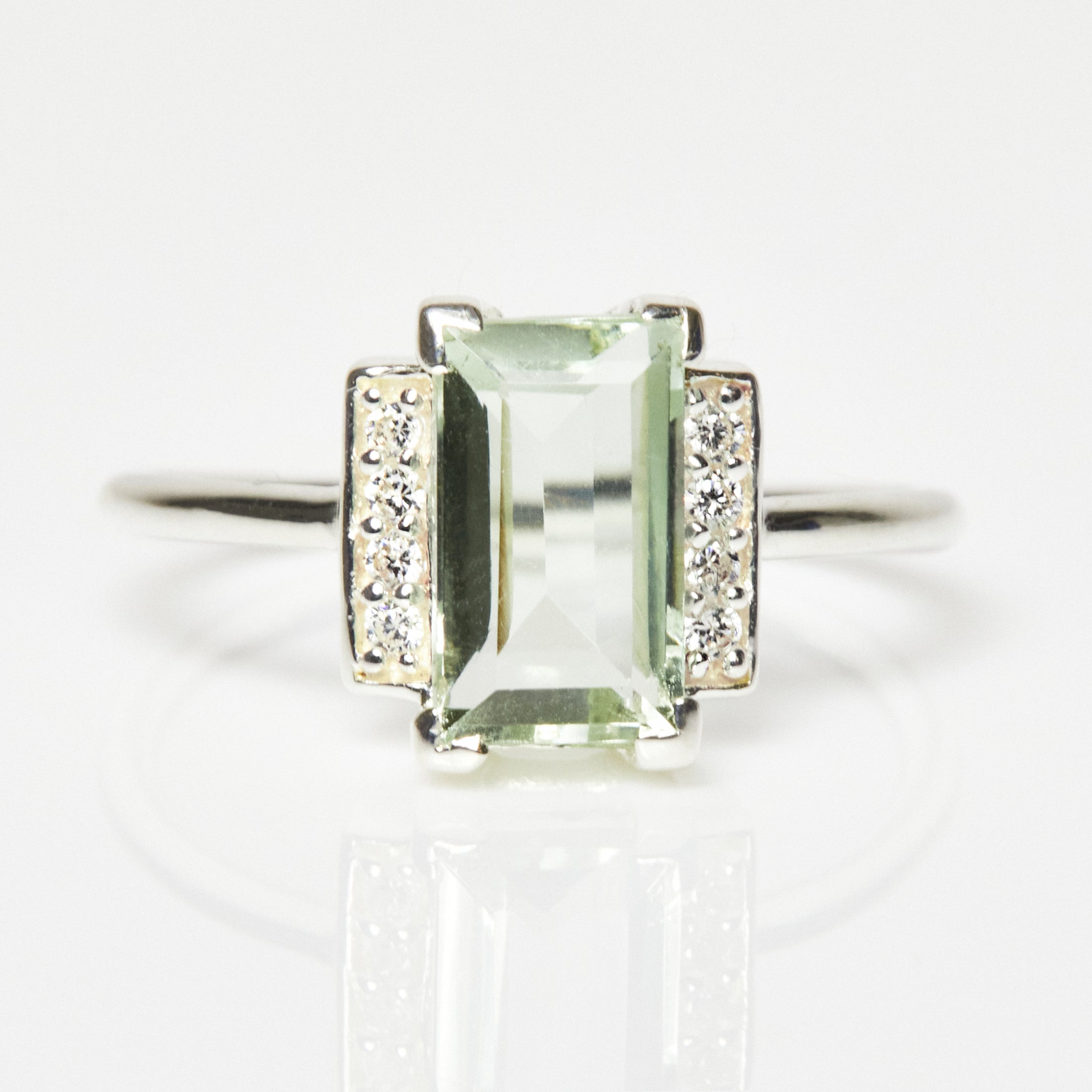 Emerald Cut White Topaz Ring | Shop White Topaz Rings at Liven – Liven  Company
