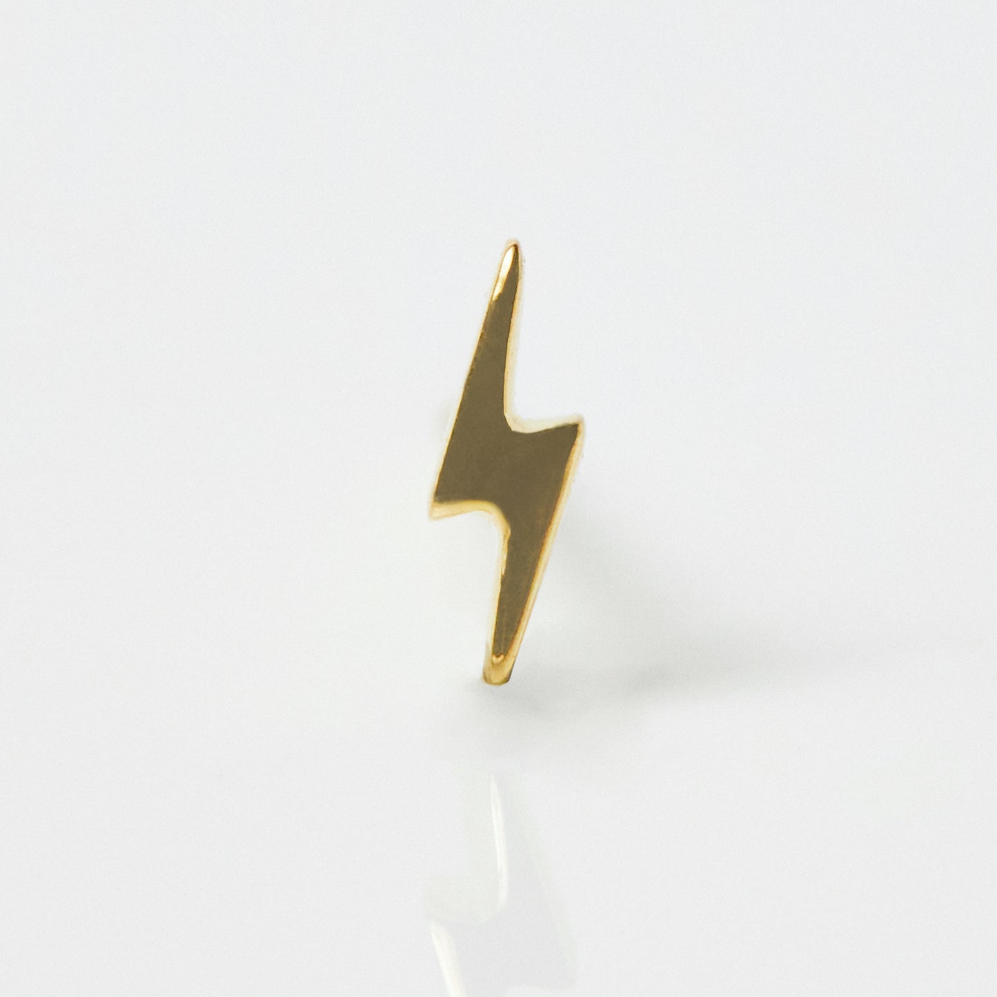 Lightning Bolt Earring In 9k Solid Gold - Earrings - Carrie Elizabeth