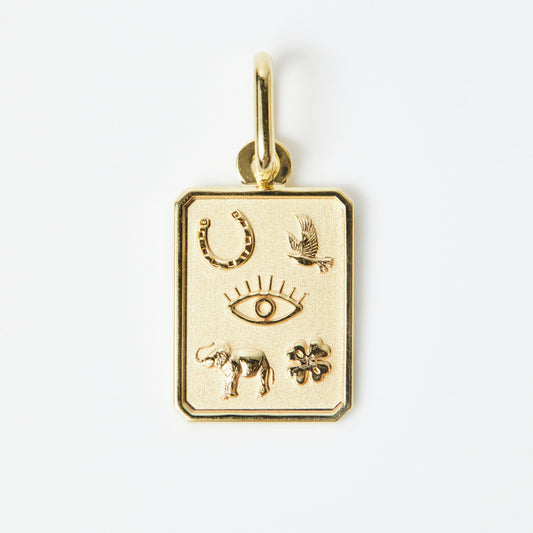 Lucky Charm Pendant in 9k Solid Gold - Necklace - Carrie Elizabeth