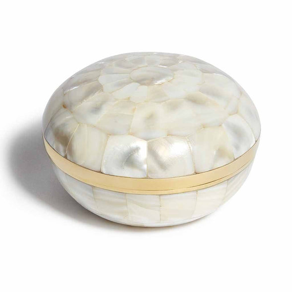 Large Mother Of Pearl Trinket Pot Gift Card Carrie Elizabeth 