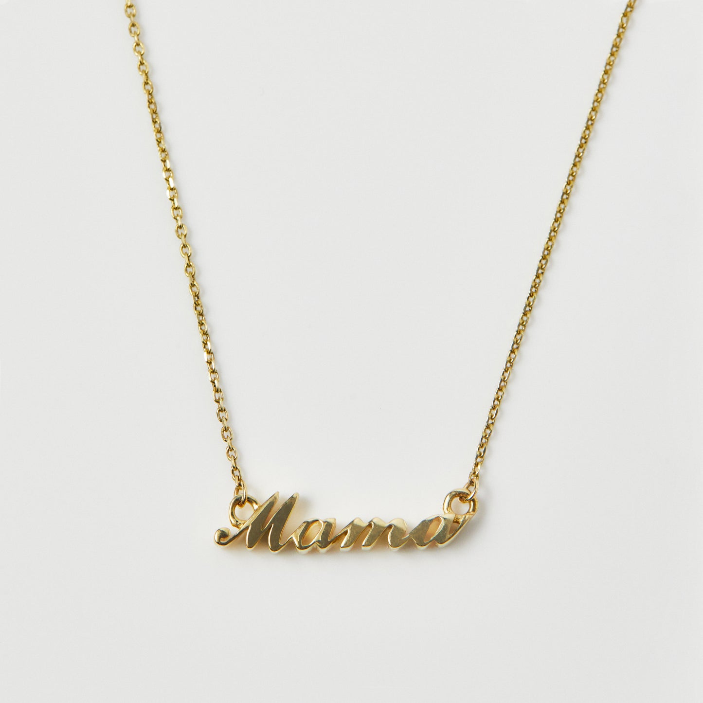 Mama Necklace In 9K Solid Gold - Necklace - Carrie Elizabeth