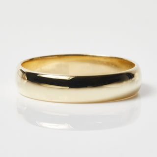 Men's Wedding Band In 14k Solid Yellow Gold - Ring - Carrie Elizabeth