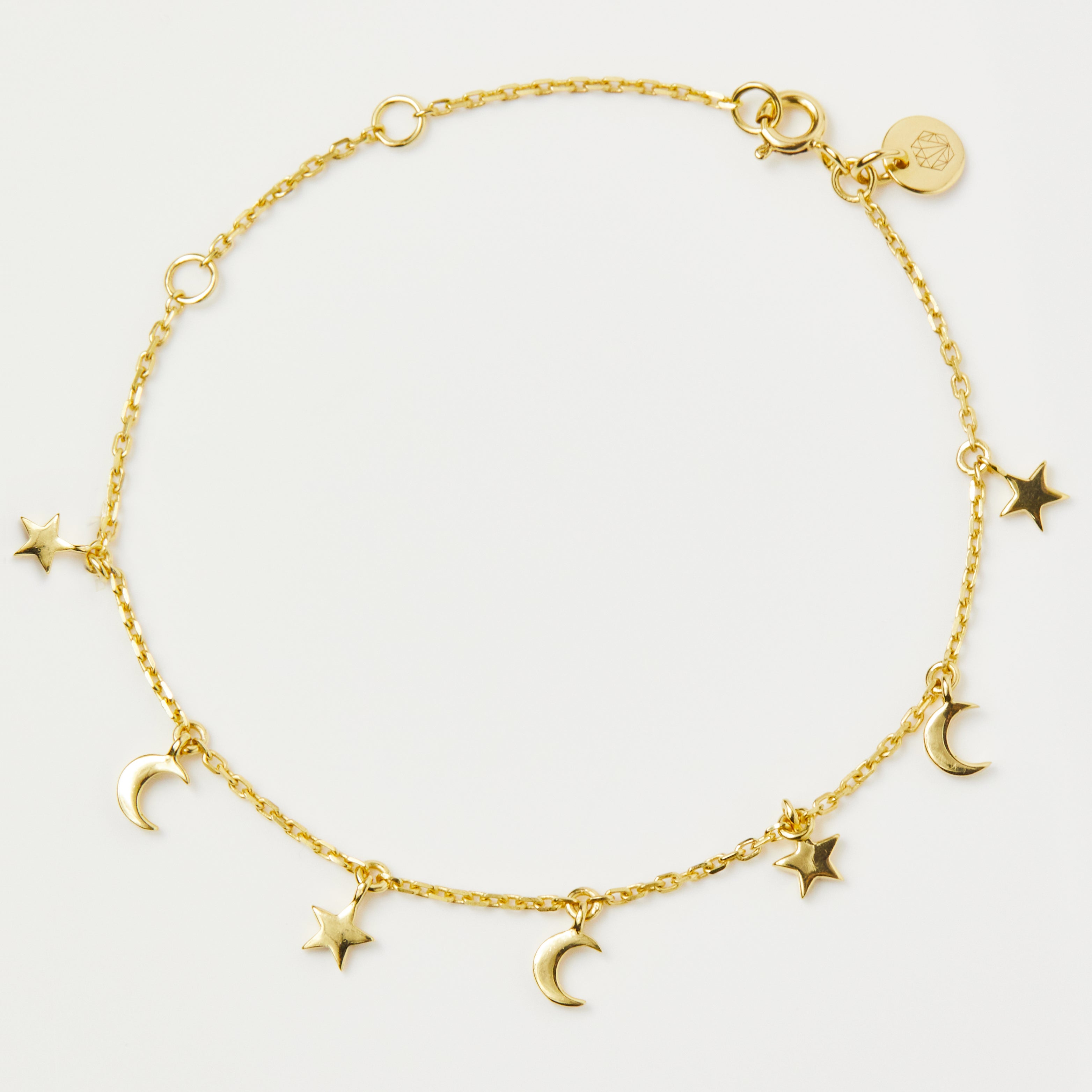 Mini Moon Stars Charm Bracelet – Carrie Elizabeth