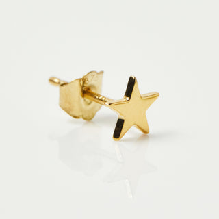 Star Earring In 9k Solid Gold - Earrings - Carrie Elizabeth