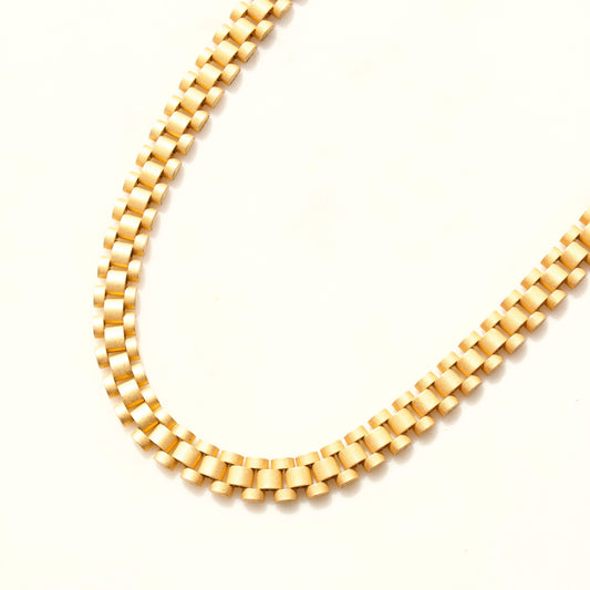 Vintage 80's Gold Plated Chain Necklace