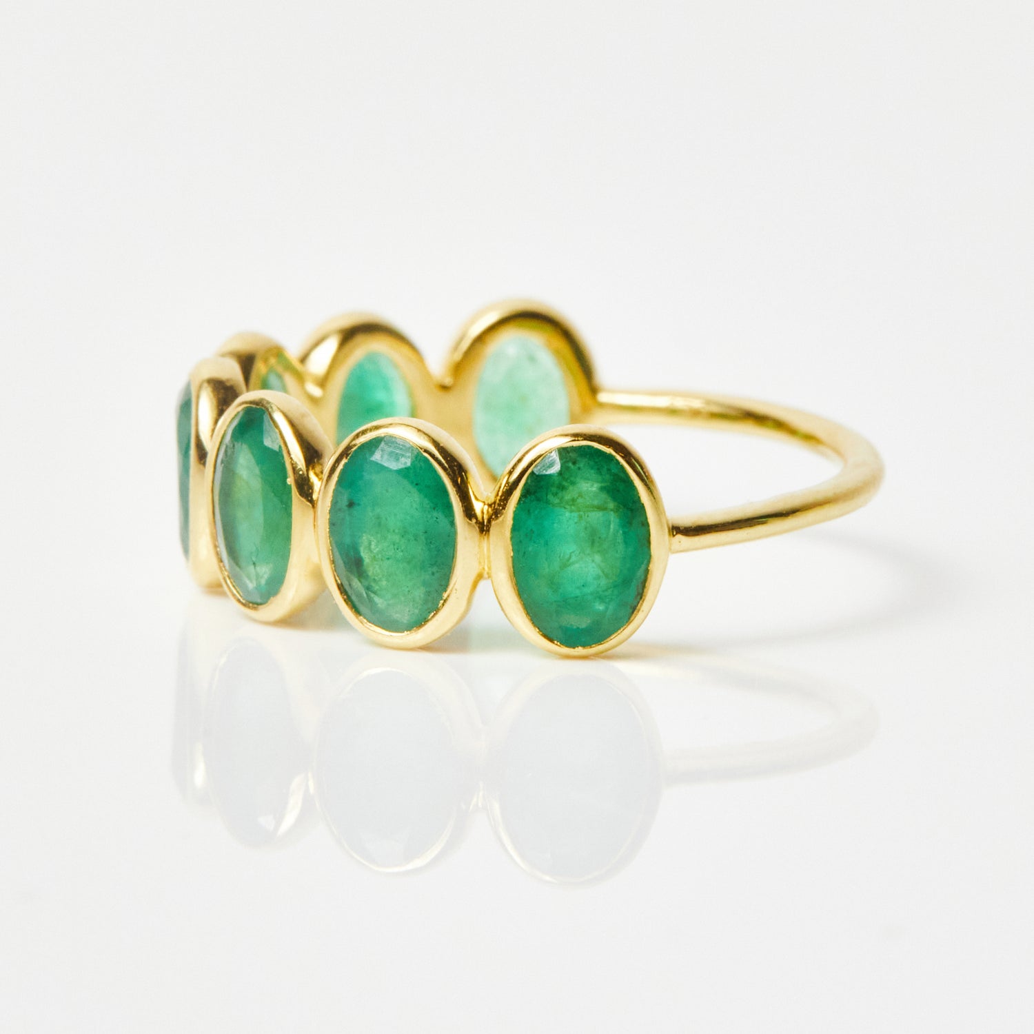 Violeta Green Onyx  Ring In Gold Vermeil - Ring - Carrie Elizabeth