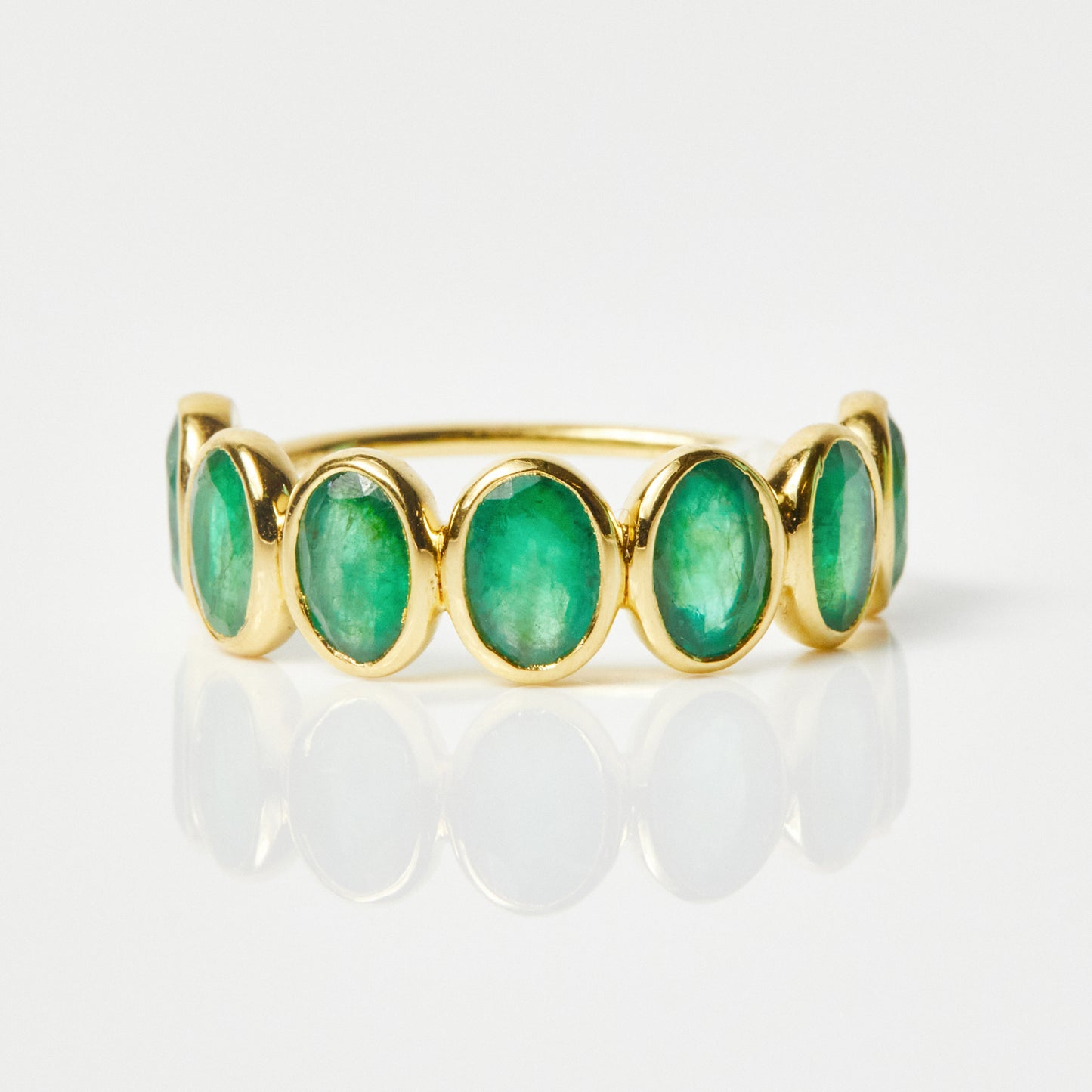 Violeta Green Onyx  Ring In Gold Vermeil - Ring - Carrie Elizabeth